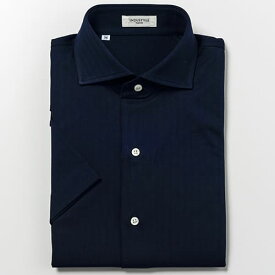 丸和繊維工業 インダスタイルトウキョウ ヘリンボーン ワイドカラーシャツ 半袖 00J822HMW2 1枚