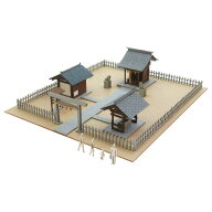 みにちゅあーとプチ 【神社】 S=1/220 ◆みにちゅあーとキット ジオラマ Zゲージ 建物 精密 おうち時間 …