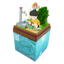 楽天市場 みにちゅあーとキット スタジオジブリmini 崖の上のポニョ 宗介とポニョとフジモト みにちゅあーとショップ