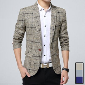 楽天市場 テーラードジャケット チェック メンズファッション の通販
