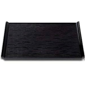 ABS樹脂製 宴ヘギ目盆 黒 尺3 ノンスリップ加工 (トレイ/トレー/お盆) かっぱ橋 料理道具のデパート三起堂 煌彩