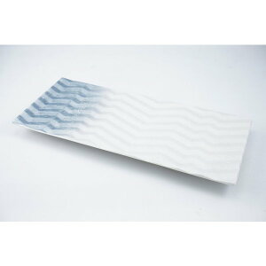 一珍点描ゴス吹雲銀プリーツ長角皿 有田焼 日本製 盛台 盛付皿 和食器 かっぱ橋 料理道具のデパート三起堂 煌彩