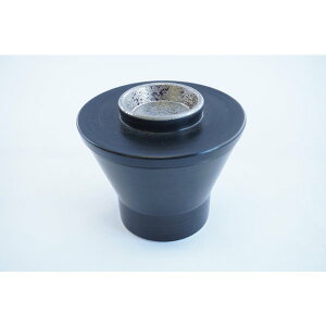 黒塗り銀彩和モダン蒸し碗 銀 有田焼 日本製 茶碗蒸し 和食器 かっぱ橋 料理道具のデパート三起堂 煌彩