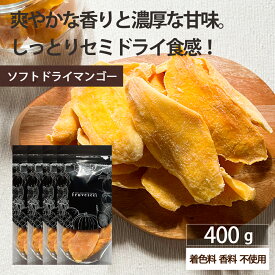 ドライフルーツ マンゴー【500円OFF クーポン 配布中】ドライフルーツ ソフト ドライマンゴー 400g（100g×4袋） 着色料・香料 不使用 ギフト ティー ヨーグルト 紅茶 シリアル トッピング【送料無料】