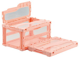 折りたたみ収納ボックス・収納ケース・(折りたたみコンテナ)マドコンライトC-40B<外寸>53×36.6×28.3cm