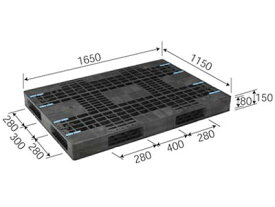 パレット　R4−115165F　1650×1150×150mm