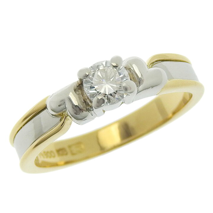 楽天市場】【返品OK】G/VS2/G 0.25ct 天然ダイヤ リング 10号 K18YG 