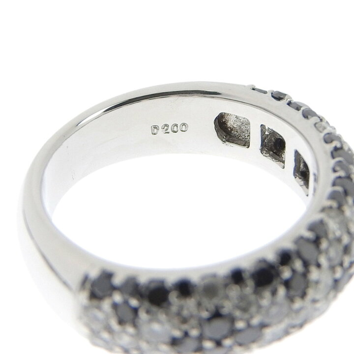 楽天市場】【返品OK】合計2.00ct 天然ダイヤ リング 10号 K18WG 新品 