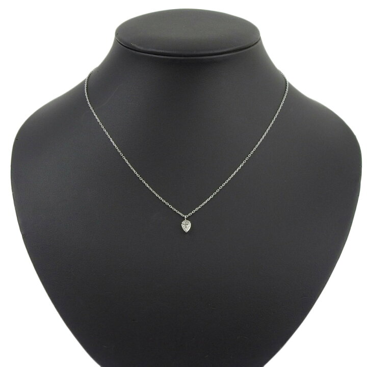 楽天市場】【返品OK】0.32ct 天然ダイヤ ネックレス 41cm Pt850 新品 