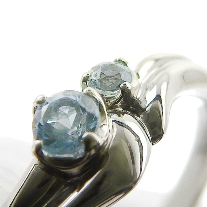 楽天市場】【返品OK】4℃ 天然アクアマリン リング 10号 Pt950 