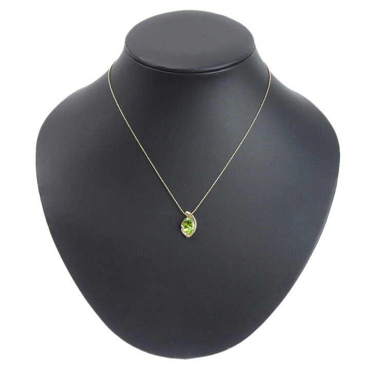 楽天市場】【返品OK】2.50ct 天然ペリドット ネックレス 40cm K18YG 