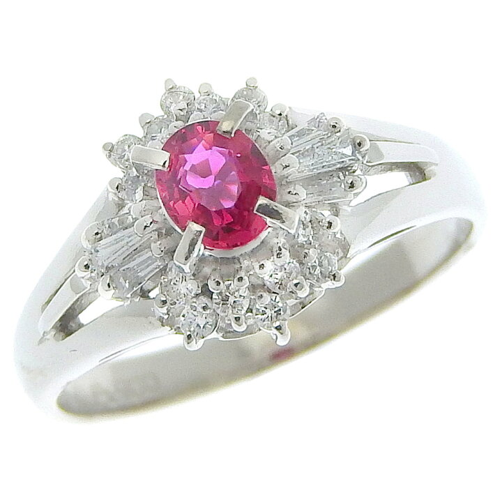 楽天市場】【返品OK】0.25ct 天然ルビー リング 9号 Pt900 新品仕上げ 