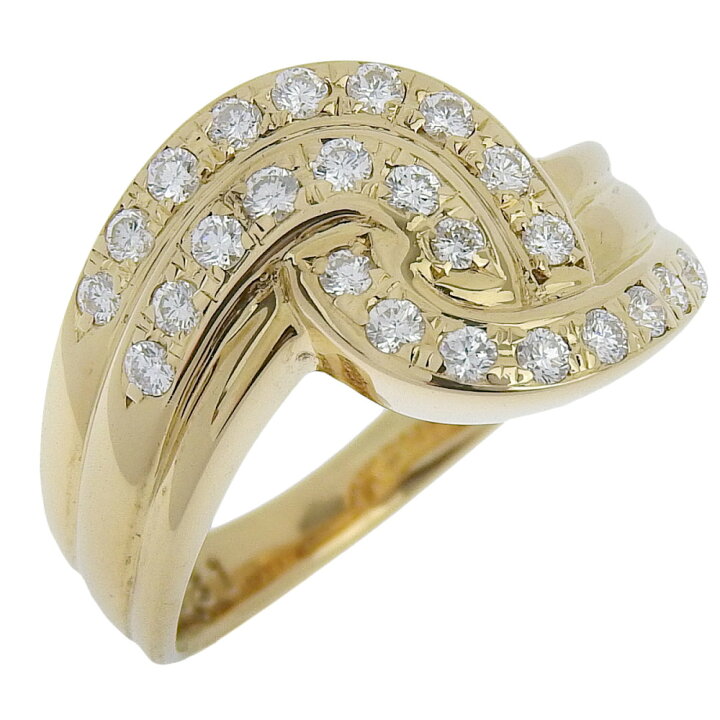 楽天市場】【返品OK】ポーラ 合計0.31ct 天然ダイヤ リング 10号 K18YG  