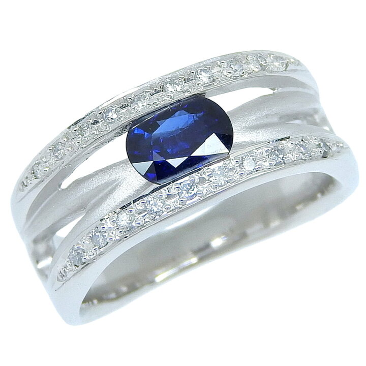 楽天市場】【返品OK】0.72ct 天然サファイア リング 11号 Pt900 合計 