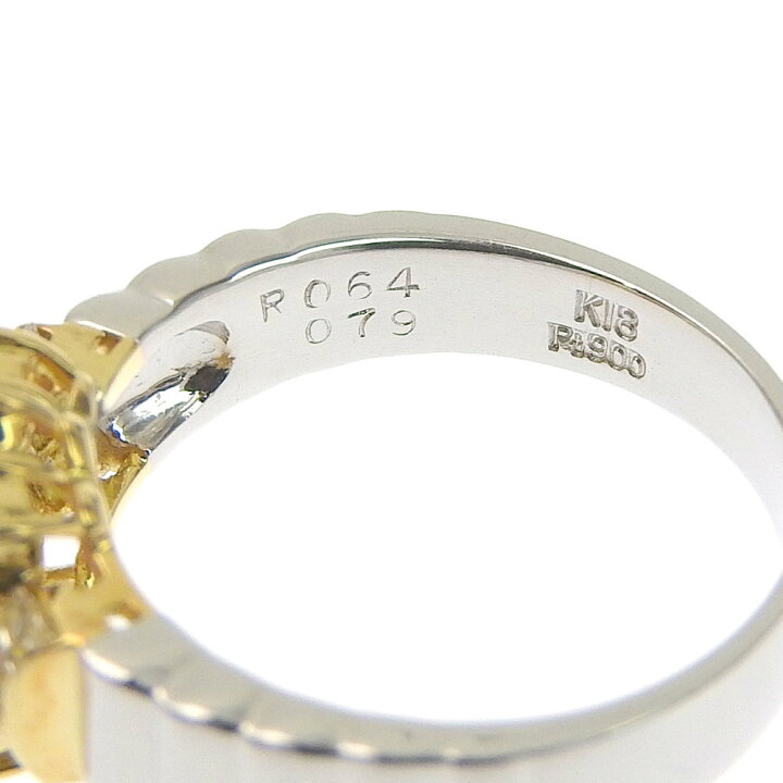 楽天市場】【返品OK】0.64ct 天然ルビー リング 10.5号 Pt900/K18YG