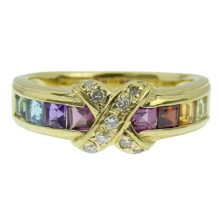 楽天市場】【返品OK】合計1.20ct 天然マルチカラーストーン リング 11  