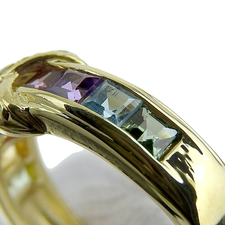楽天市場】【返品OK】合計1.20ct 天然マルチカラーストーン リング 11  