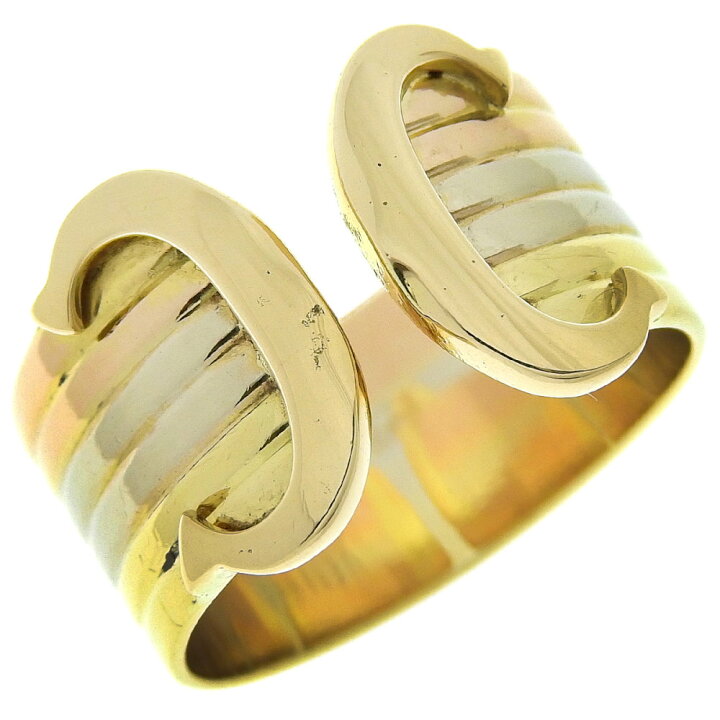 楽天市場】【返品OK】カルティエ 2C スリーゴールド リング #55 16号  