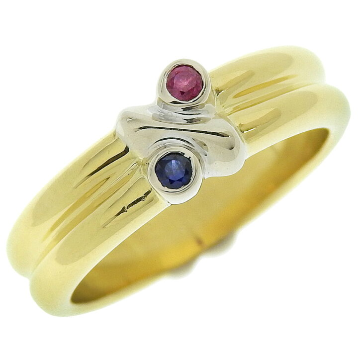 楽天市場】【返品OK】ティファニー シグネチャー リング 9号 K18YG/WG  