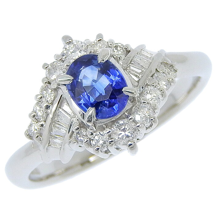 楽天市場】【返品OK】0.50ct 天然サファイア リング 10号 Pt900 新品  