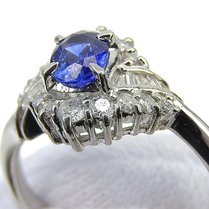 楽天市場】【返品OK】0.50ct 天然サファイア リング 10号 Pt900 新品  