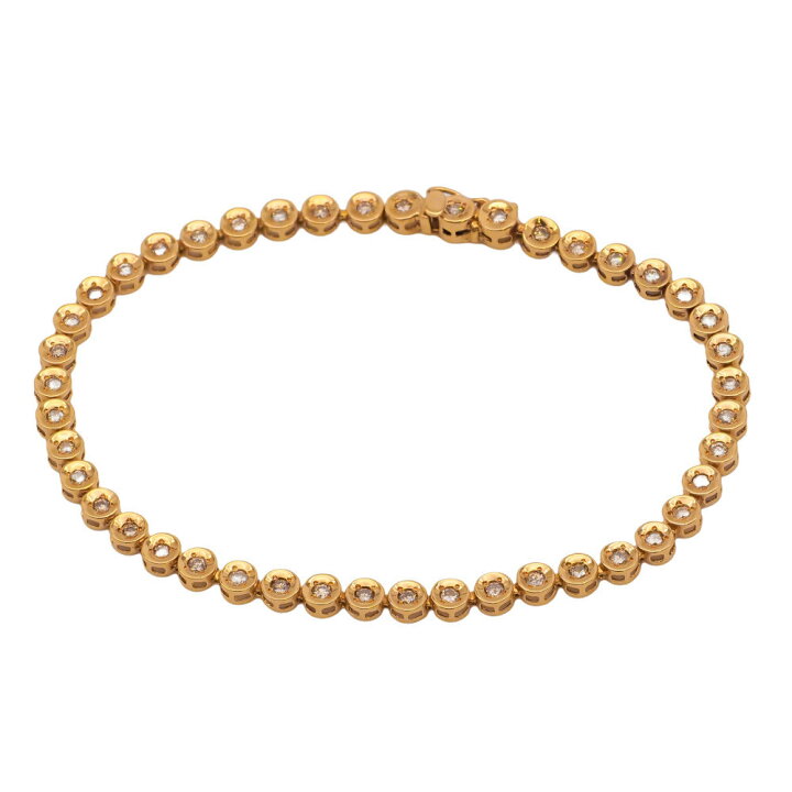 楽天市場】【返品OK】合計1.00ct 天然ダイヤ テニス ブレスレット 18cm 