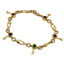 楽天市場】k18 中古 ブレスレット（カラーマルチカラー）（ジュエリー  