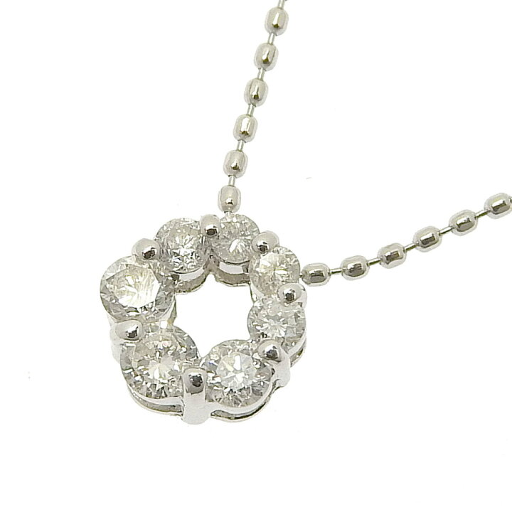 楽天市場】【返品OK】合計0.27ct 天然ダイヤ ネックレス 40cm Pt850 
