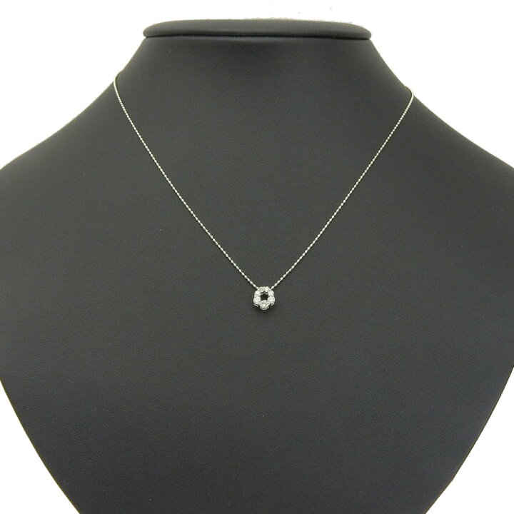 楽天市場】【返品OK】合計0.27ct 天然ダイヤ ネックレス 40cm Pt850 