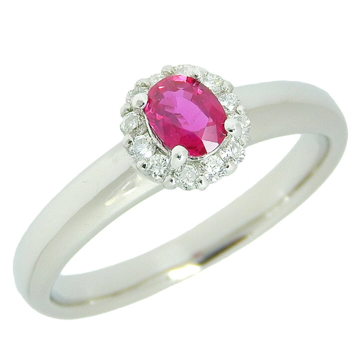 楽天市場】【返品OK】0.33ct 天然ルビー リング 11号 Pt900  