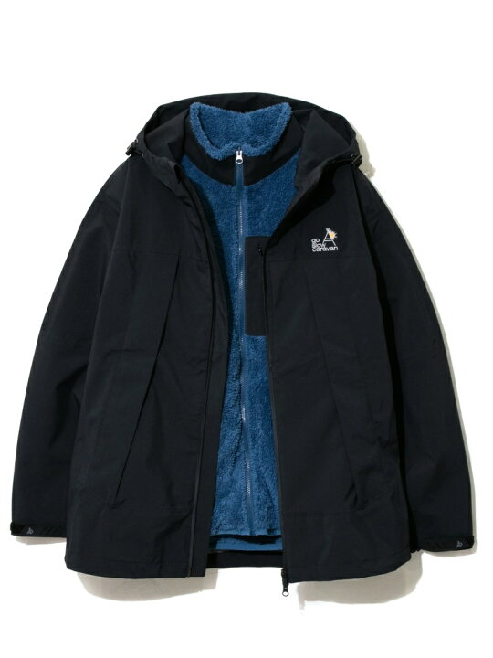 楽天市場】【SALE／30%OFF】go slow caravan/(M)3レイヤー 3WAYパーカ 