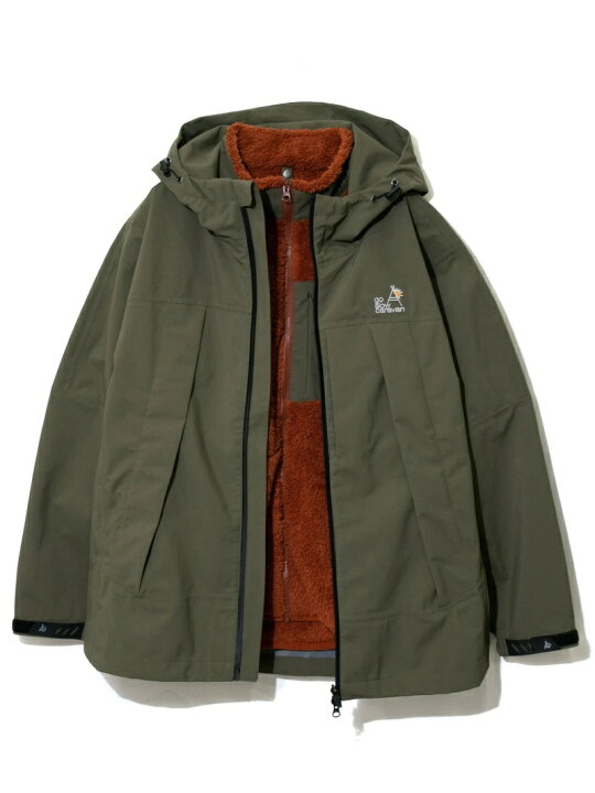 楽天市場】【SALE／30%OFF】go slow caravan/(M)3レイヤー 3WAYパーカ 