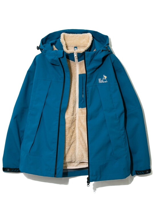 楽天市場】【SALE／30%OFF】go slow caravan/(M)3レイヤー 3WAYパーカ 