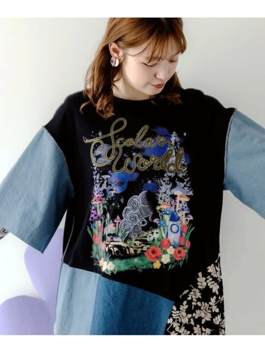 楽天市場】ScoLar/スカラー リメイク風デニム切替OP (WOMENS) GSC 