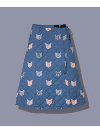 【SALE／50%OFF】オリジナルキルティングスカート (WOMENS) go slow caravan ゴースローキャラバン スカート その他のスカート グリーン ネイビー【RBA_E】【送料無料】[Rakuten Fashion]