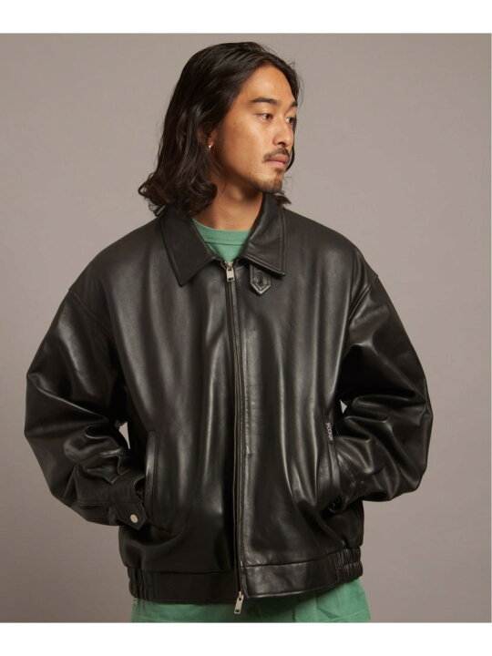 楽天市場】(M)SKOOKUM/SKOOKUM.JE LAMB LEATHER DRIZZLER JACKET 