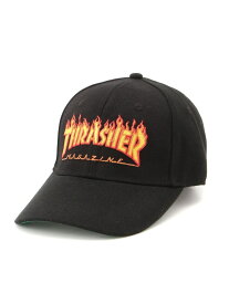 (U)THRASHER/THRASHER FLAME LOGO 6P CAP THRASHER ジャックローズ 帽子 キャップ ブラック【送料無料】[Rakuten Fashion]