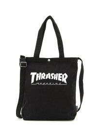 (U)THRASHER/THRASHER TOTE SHOULDER BAG M THRASHER ジャックローズ バッグ トートバッグ ブラック【送料無料】[Rakuten Fashion]