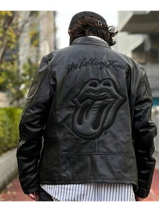 �yThe Rolling Stones×JACKROSE�z LAMB LEATHER S RIDERS(MENS) The Rolling Stones �W���b�N���[�Y �W���P�b�g�E�A�E�^�[ ���̑��̃W���P�b�g�E�A�E�^�[ �u���b�N�y���������z[Rakuten Fashion]