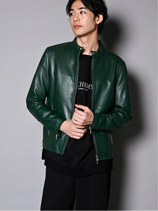楽天市場】JE LAMB LEATHER EX SINGLE RIDERS JACKROSE ジャックローズ 
