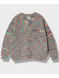 Revo./レヴォ ミックスカラーニットカーディガン (MENS) GSC MENS SELECT ゴースローキャラバン トップス カーディガン グリーン【送料無料】[Rakuten Fashion]