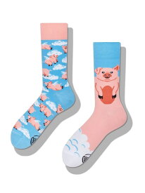 MANY MORNINGS/(U)Regular Socks MANY MORNINGS ゴースローキャラバン 靴下・レッグウェア 靴下 レッド ホワイト ピンク[Rakuten Fashion]