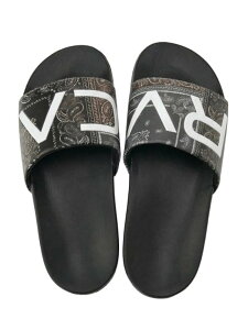 RVCA/���[�J SHOWER SLIDE �t�@�b�V�����T���_�� SELECT BRANDS �W���b�N���[�Y �V���[�Y�E�C �T���_�� �u���b�N�y���������z[Rakuten Fashion]