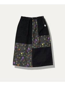�^�C�v���C�^�[�v�����g�ؑփX�J�[�g (WOMENS) go slow caravan �S�[�X���[�L�����o�� �X�J�[�g ���̑��̃X�J�[�g �u���b�N �l�C�r�[ �I�����W�y���������z[Rakuten Fashion]