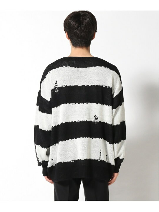 楽天市場】(U)JACKROSE/JE ダメージボーダーニット JACKROSE ジャック 