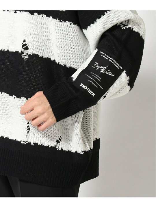 楽天市場】(U)JACKROSE/JE ダメージボーダーニット JACKROSE ジャック 
