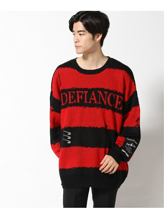 楽天市場】(U)JACKROSE/JE ダメージボーダーニット JACKROSE ジャック 