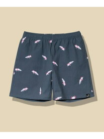 ストレッチサッカー総柄プリントイージーショーツ (MENS/WOMENS) go slow caravan ゴースローキャラバン パンツ その他のパンツ ブラック グレー ネイビー【送料無料】[Rakuten Fashion]