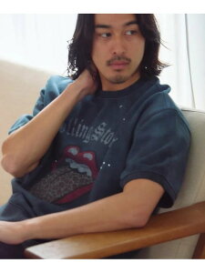 �yThe Rolling Stones×JACKROSE�z Vintage SWT SS Tee(MENS) The Rolling Stones �W���b�N���[�Y �g�b�v�X �J�b�g�\�[�ET�V���c �s���N �u���b�N�y���������z[Rakuten Fashion]