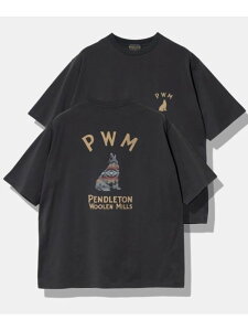 PENDLETON/�y���h���g�� Back Print Tee (MENS) GSC MENS SELECT �S�[�X���[�L�����o�� �g�b�v�X �V���c�E�u���E�X �u���b�N �z���C�g�y���������z[Rakuten Fashion]